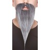 Philosopher mustache and beard for Kids, salt and pepper