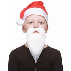 Philosopher mustache and beard for Kids, white