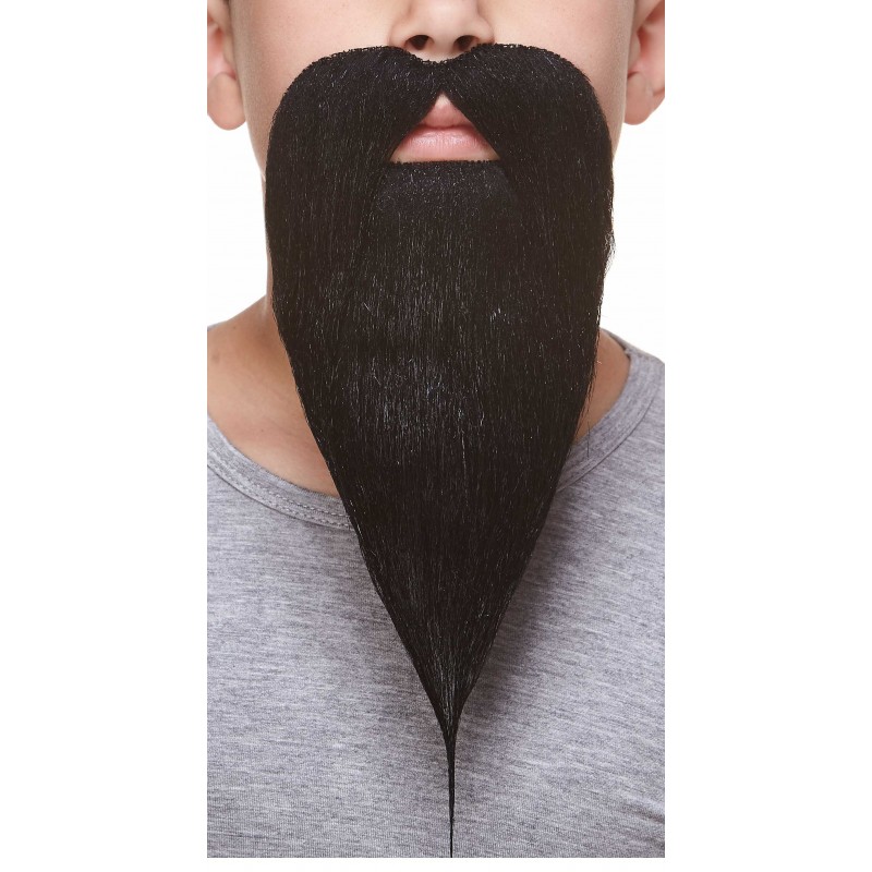 Philosopher mustache and beard for Kids, black 