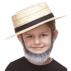 Morman beard for Kids, gray and white