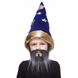 Nomad mustache and beard for Kids, salt and pepper