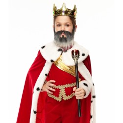 Nomad mustache and beard for Kids, salt and pepper