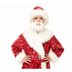 Nomad mustache and beard for Kids, white 