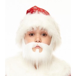 Nomad mustache and beard for Kids, white 