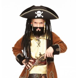 Nomad mustache and beard for Kids, black 