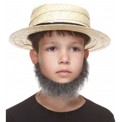 Morman mustache and beard for Kids, salt and pepper