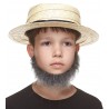 Morman mustache and beard for Kids, salt and pepper