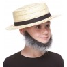 Morman mustache and beard for Kids, salt and pepper