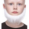 Morman mustache and beard for Kids, white