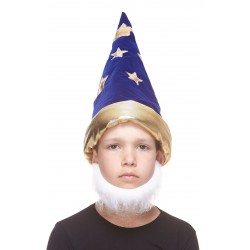 Morman mustache and beard for Kids, white