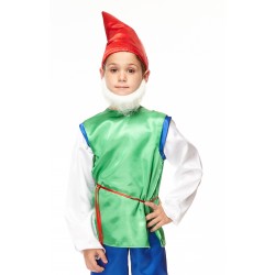 Morman mustache and beard for Kids, white