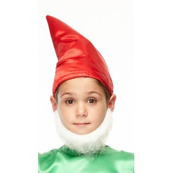 Morman mustache and beard for Kids, white