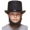 Morman mustache and beard for Kids, black