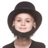 Morman mustache and beard for Kids, black