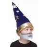 Nobleman mustache and beard for Kids, gray and white