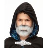 Nobleman mustache and beard for Kids, gray and white