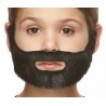 Nobleman mustache and beard for Kids, black lustrous