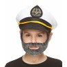 Nobleman mustache and beard for Kids, salt and pepper