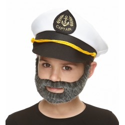 Nobleman mustache and beard for Kids, salt and pepper