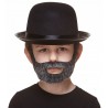 Nobleman mustache and beard for Kids, salt and pepper