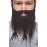Braided Sea Captain mustache and beard for Kids, black