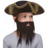Braided Sea Captain mustache and beard for Kids, black