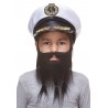 Braided Sea Captain mustache and beard for Kids, black