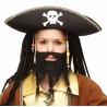 Braided Sea Captain mustache and beard for Kids, black