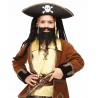 Braided Sea Captain mustache and beard for Kids, black