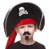 Handlebar with Goatee mustache and beard for Kids, black
