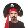 Handlebar with Goatee mustache and beard for Kids, black