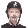 Zappa mustache and beard for Kids, gray and white