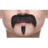 Zappa mustache and beard for Kids, black lustrous