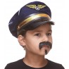 Zappa mustache and beard for Kids, black lustrous