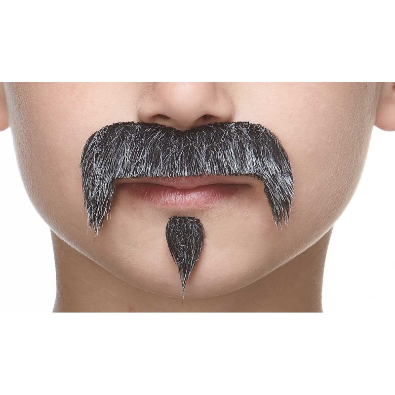 Zappa mustache and beard for Kids, salt and pepper