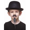 Napoleon III Imperial mustache and beard for Kids, salt and pepper