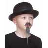 Napoleon III Imperial mustache and beard for Kids, salt and pepper