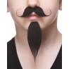 Napoleon III Imperial mustache and beard for Kids, black