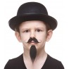Napoleon III Imperial mustache and beard for Kids, black