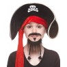 Pirate mustache and beard for Kids, black 