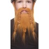 Viking Dwarf mustache and beard for Kids, ginger