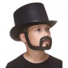 Squatter mustache and beard for Kids, black lustrous