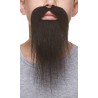 Ducktail mustache and beard for Kids, black