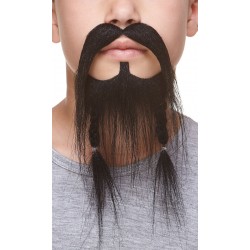 Pirate mustache and beard for Kids, black