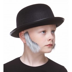 Sideburns for Kids, gray and white