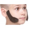 Sideburns for Kids, black lustrous