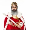 Medieval King mustache, beard and eyebrows for Kids, salt and pepper