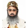 Medieval King mustache, beard and eyebrows for Kids, salt and pepper