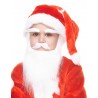 Santa Clous mustache, beard and eyebrows for Kids, white