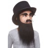 Medieval King mustache, beard and eyebrows for Kids, black